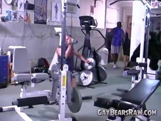 Bear fucks Jocks at Gym