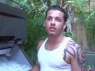 จริง น่ารักน่าหยิก str8 resort maintenance ผู้ชาย มี เกย์ เพศ ด้วย ร้อน puerto rican สีแดง หัว.