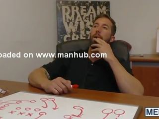 Twink gets fucked in the office by a coach